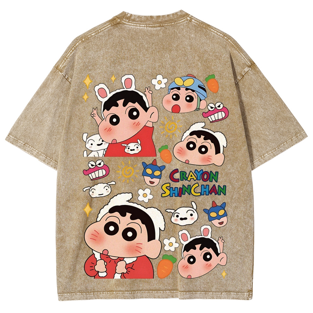 Crayon Shin-chan | Unisex Fit Washed T-Shirt