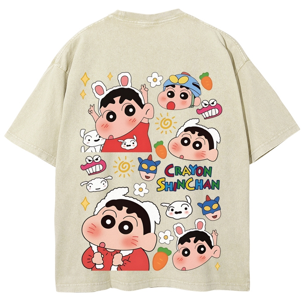 Crayon Shin-chan | Unisex Fit Washed T-Shirt