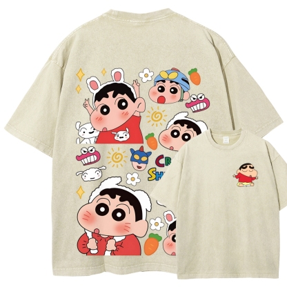Crayon Shin-chan | Unisex Fit Washed T-Shirt
