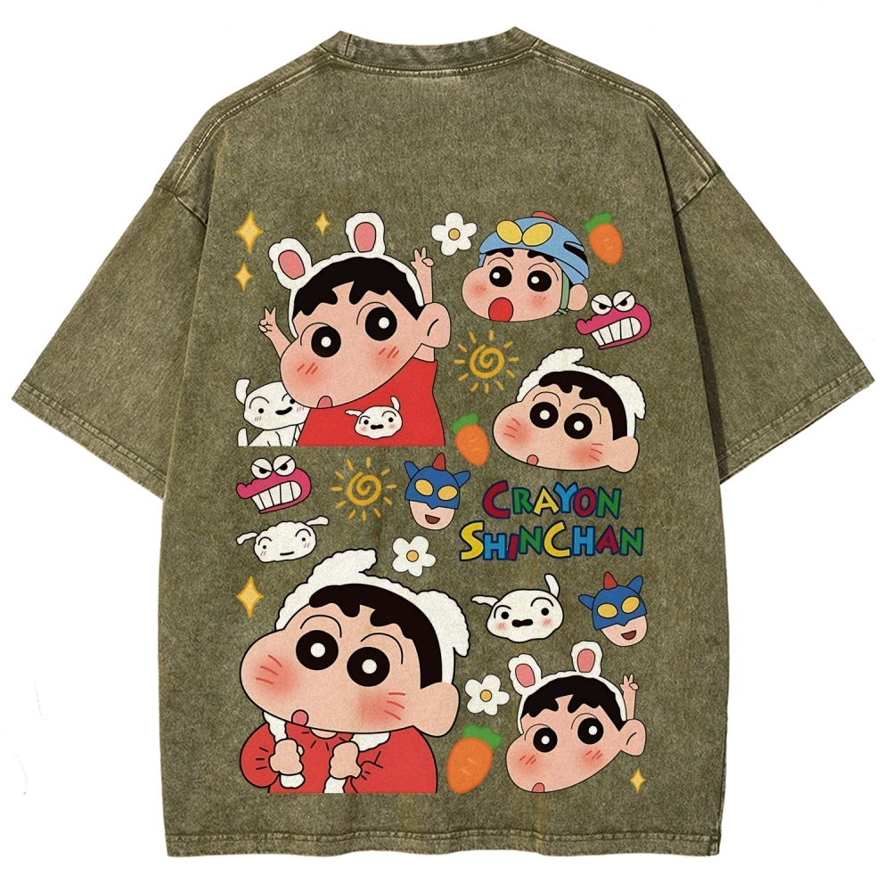Crayon Shin-chan | Unisex Fit Washed T-Shirt