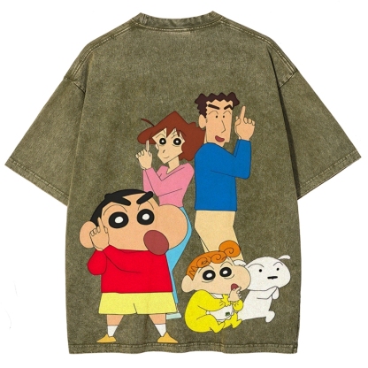Crayon Shin-chan | Unisex Fit Washed T-Shirt