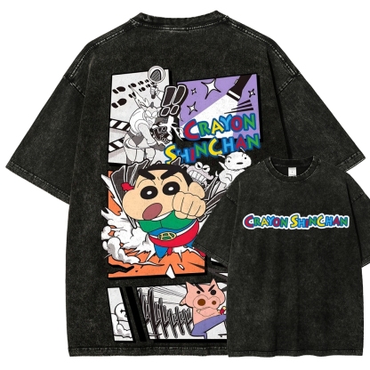 Crayon Shin-chan | Unisex Fit Washed T-Shirt