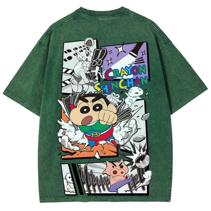 Crayon Shin-chan | Unisex Fit Washed T-Shirt