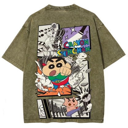 Crayon Shin-chan | Unisex Fit Washed T-Shirt