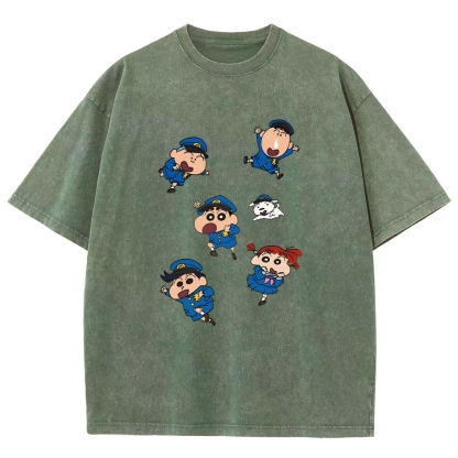 Crayon Shin-chan | Unisex Fit Washed T-Shirt