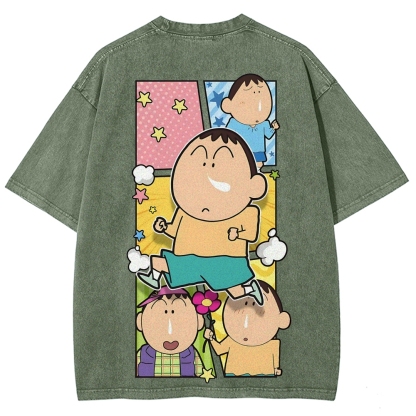 Crayon Shin-chan | Unisex Fit Washed T-Shirt
