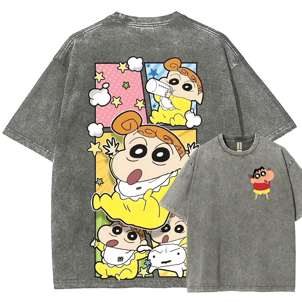 Crayon Shin-chan | Unisex Fit Washed T-Shirt