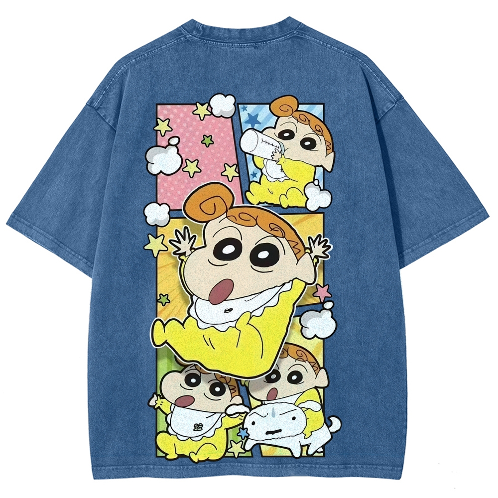 Crayon Shin-chan | Unisex Fit Washed T-Shirt