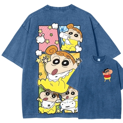 Crayon Shin-chan | Unisex Fit Washed T-Shirt