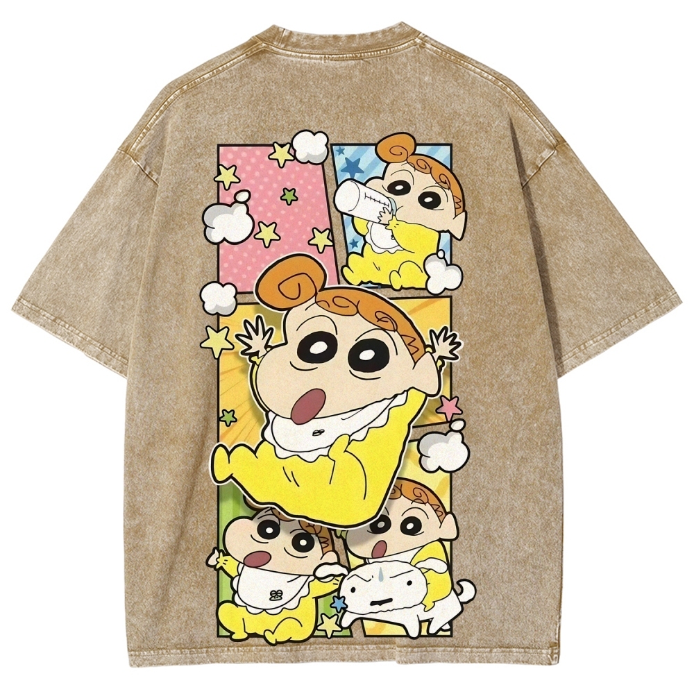 Crayon Shin-chan | Unisex Fit Washed T-Shirt