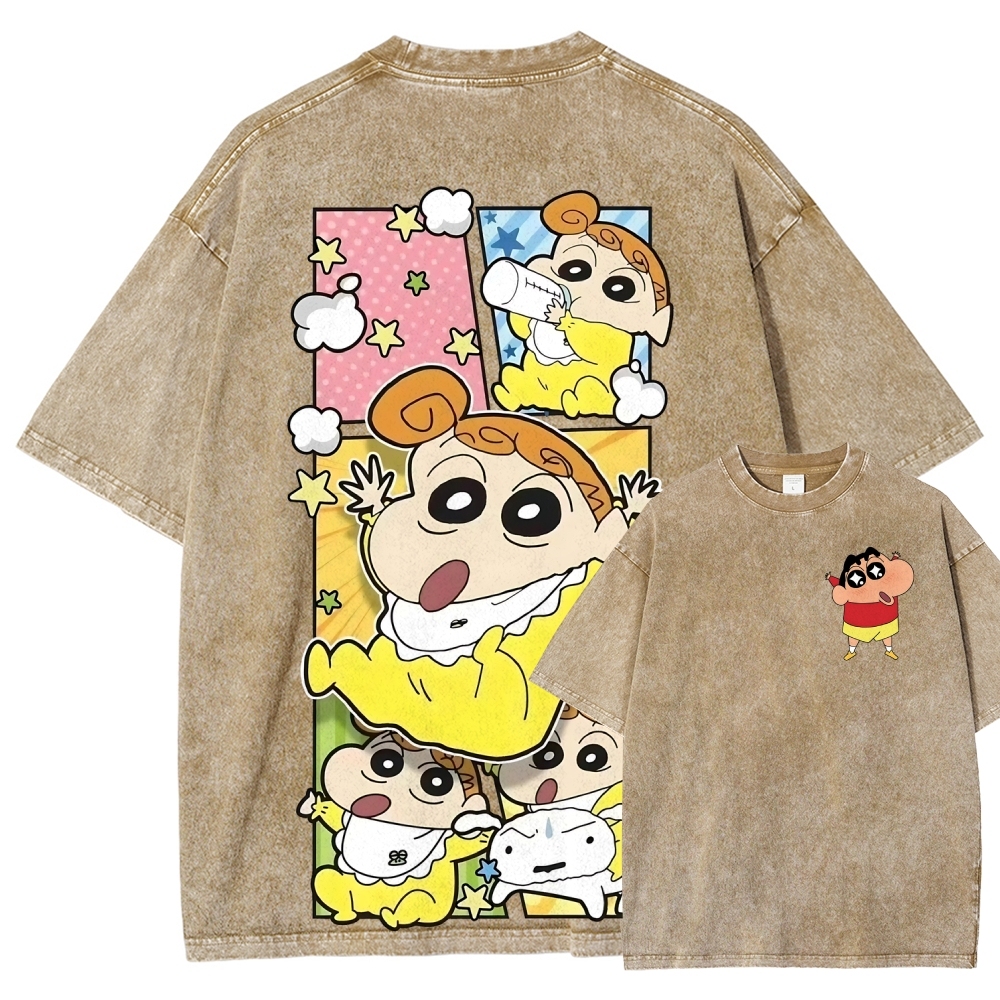 Crayon Shin-chan | Unisex Fit Washed T-Shirt