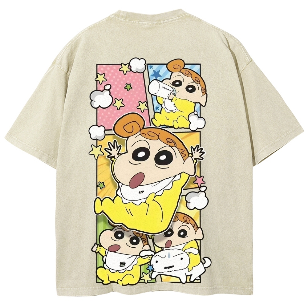 Crayon Shin-chan | Unisex Fit Washed T-Shirt