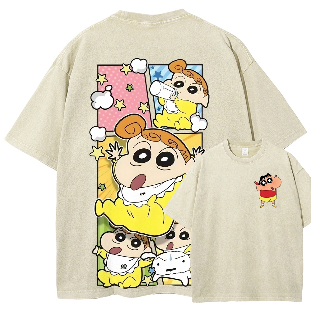 Crayon Shin-chan | Unisex Fit Washed T-Shirt