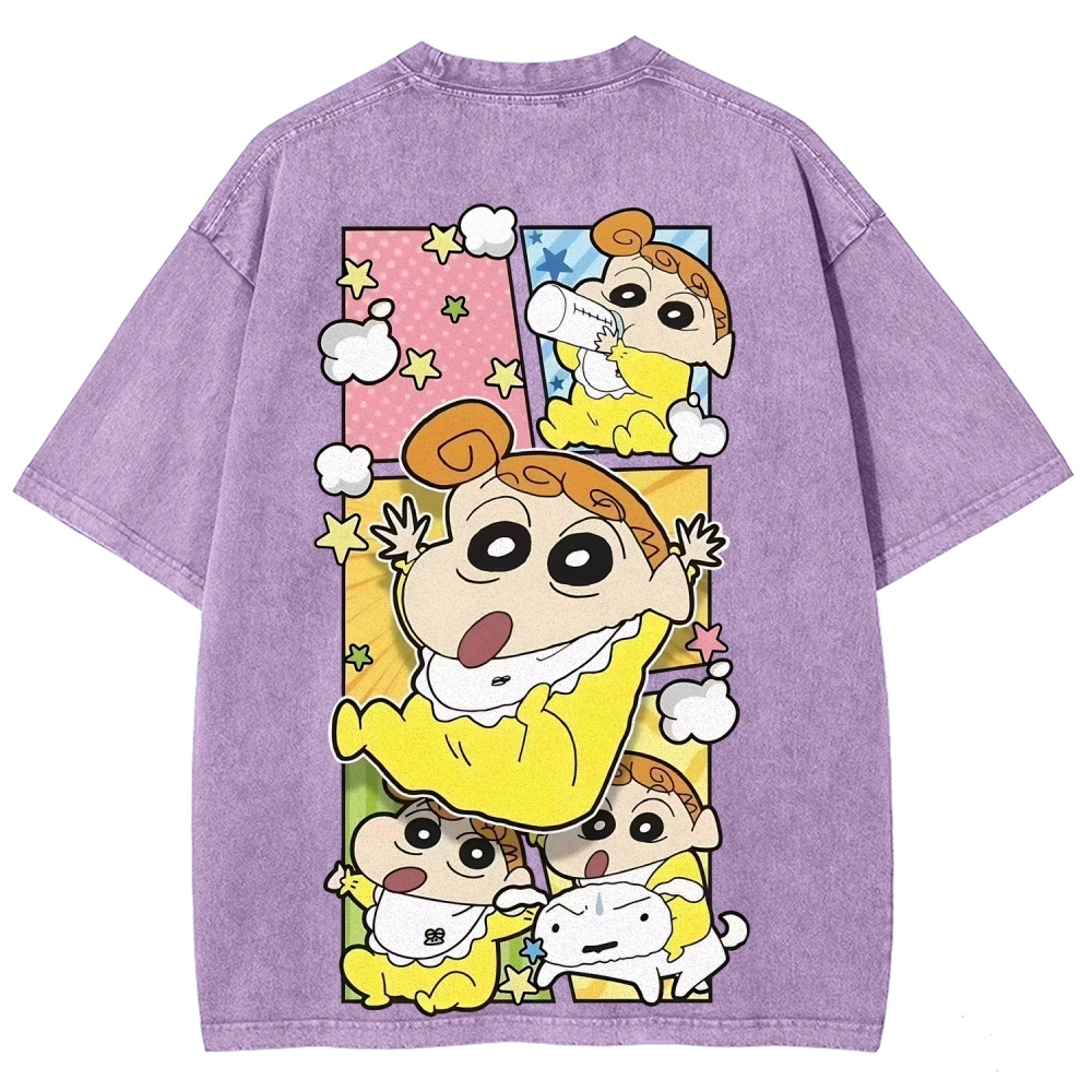 Crayon Shin-chan | Unisex Fit Washed T-Shirt