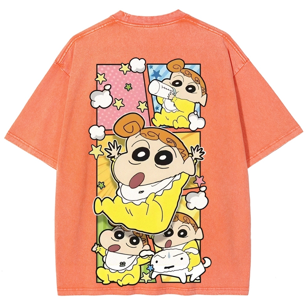 Crayon Shin-chan | Unisex Fit Washed T-Shirt
