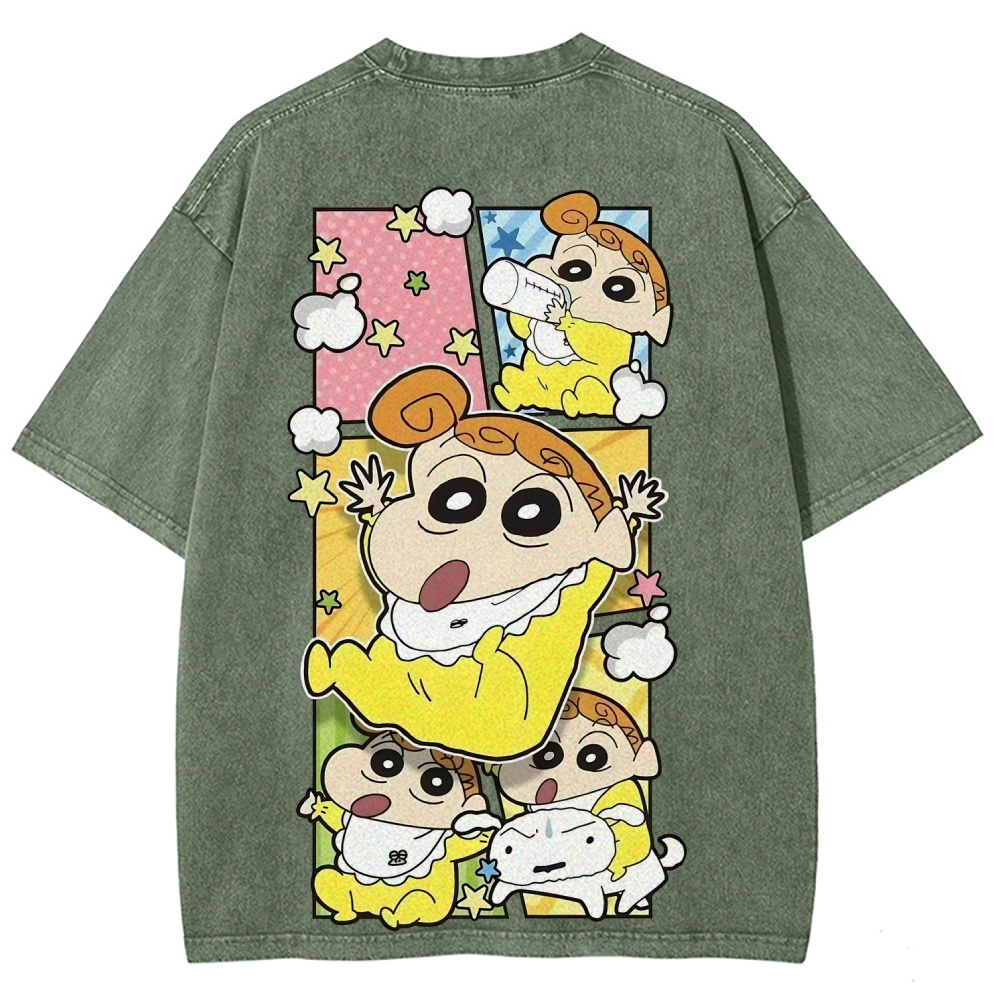 Crayon Shin-chan | Unisex Fit Washed T-Shirt