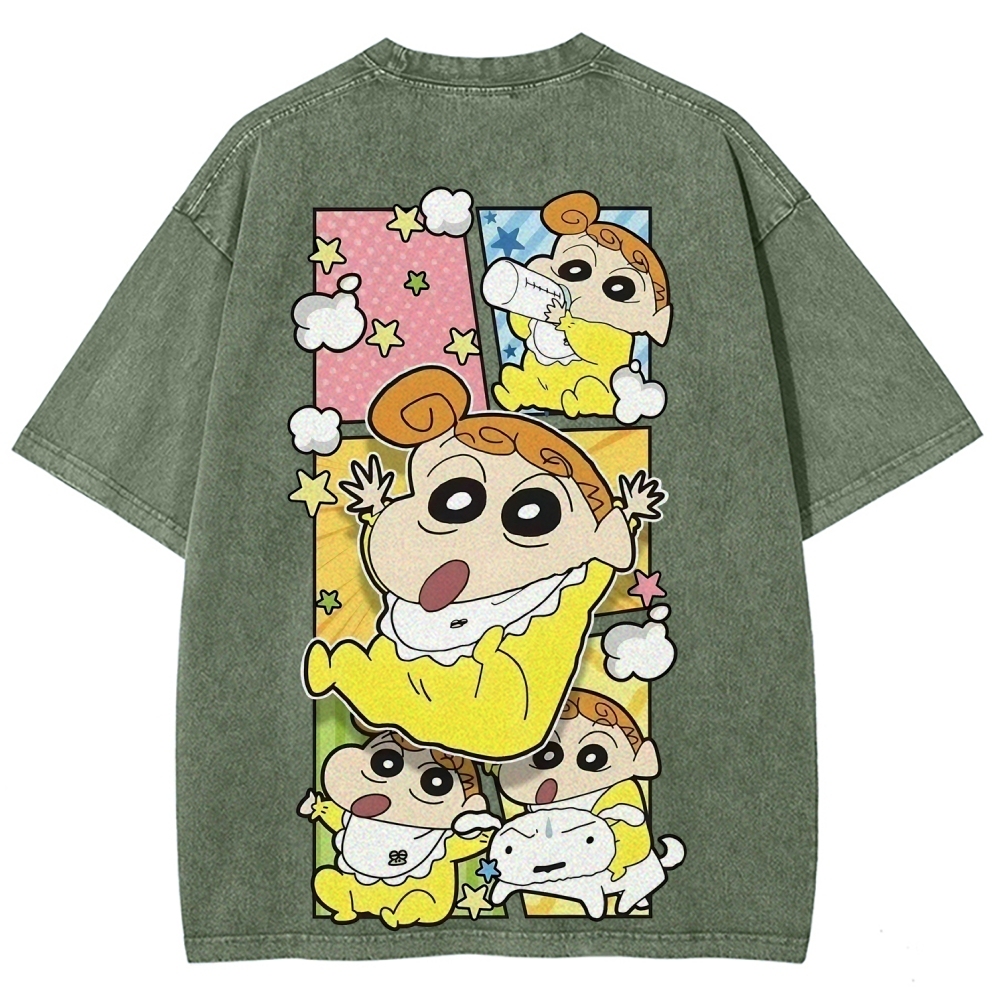 Crayon Shin-chan | Unisex Fit Washed T-Shirt