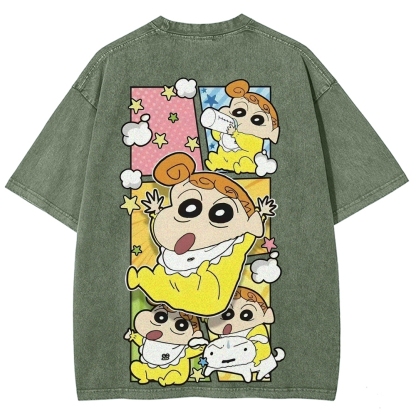 Crayon Shin-chan | Unisex Fit Washed T-Shirt