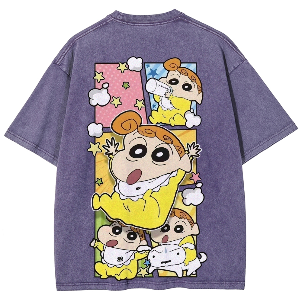 Crayon Shin-chan | Unisex Fit Washed T-Shirt