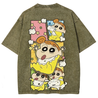 Crayon Shin-chan | Unisex Fit Washed T-Shirt