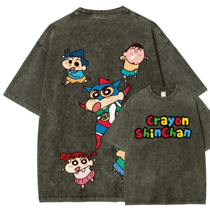 Crayon Shin-chan | Unisex Fit Washed T-Shirt
