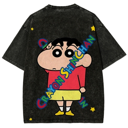 Crayon Shin-chan | Unisex Fit Washed T-Shirt