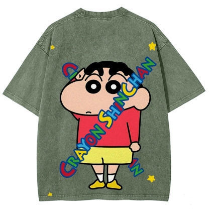 Crayon Shin-chan | Unisex Fit Washed T-Shirt