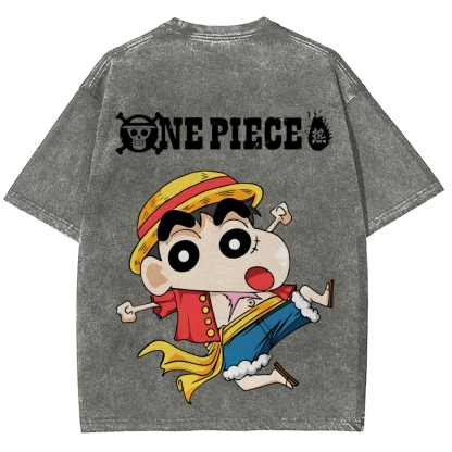 Crayon Shin-chan | Unisex Fit Washed T-Shirt 