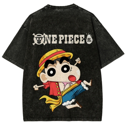 Crayon Shin-chan | Unisex Fit Washed T-Shirt 
