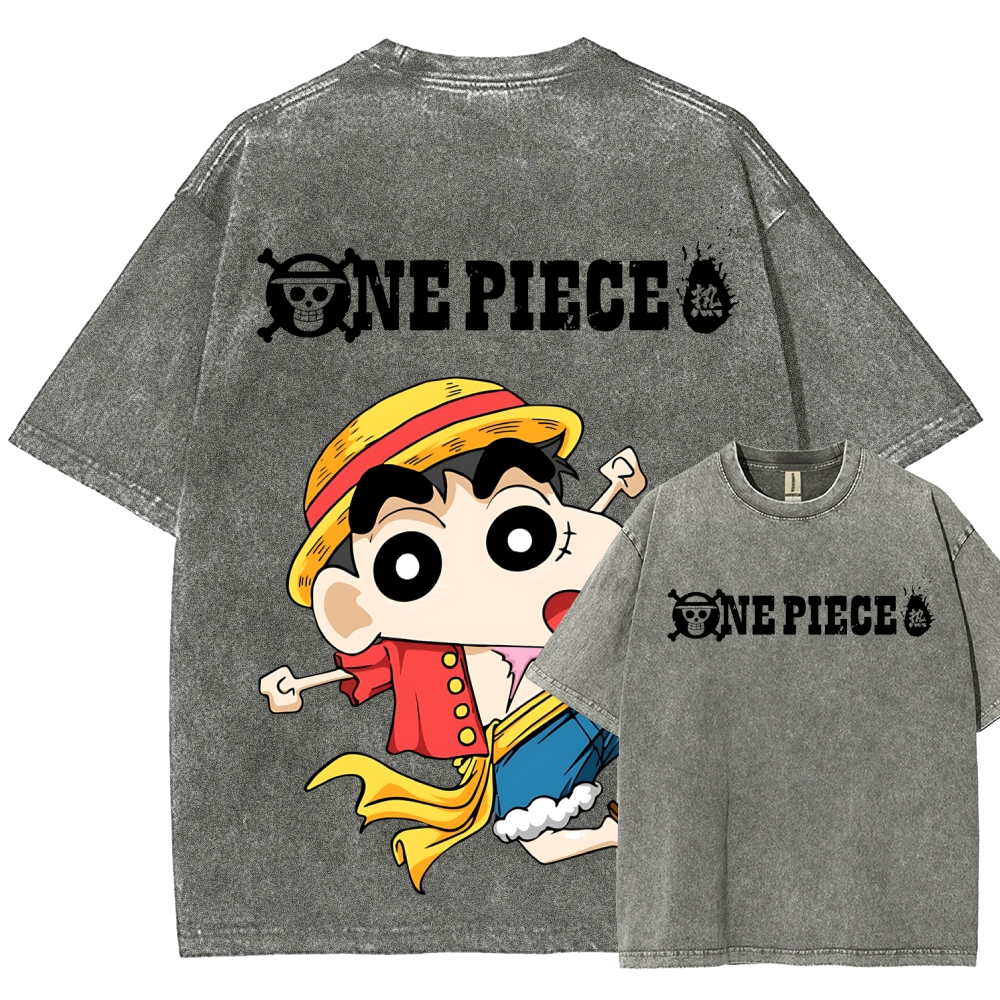 Crayon Shin-chan | Unisex Fit Washed T-Shirt 