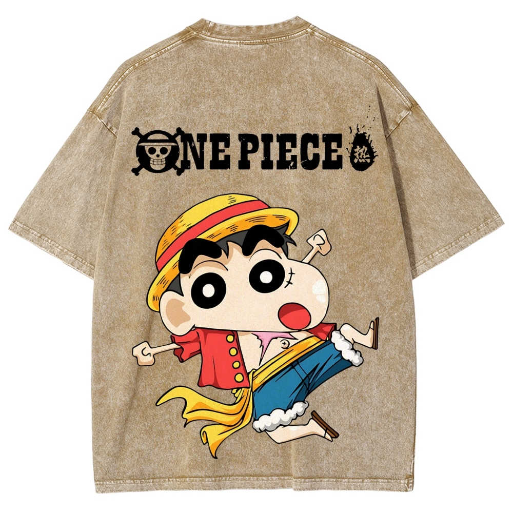 Crayon Shin-chan | Unisex Fit Washed T-Shirt 