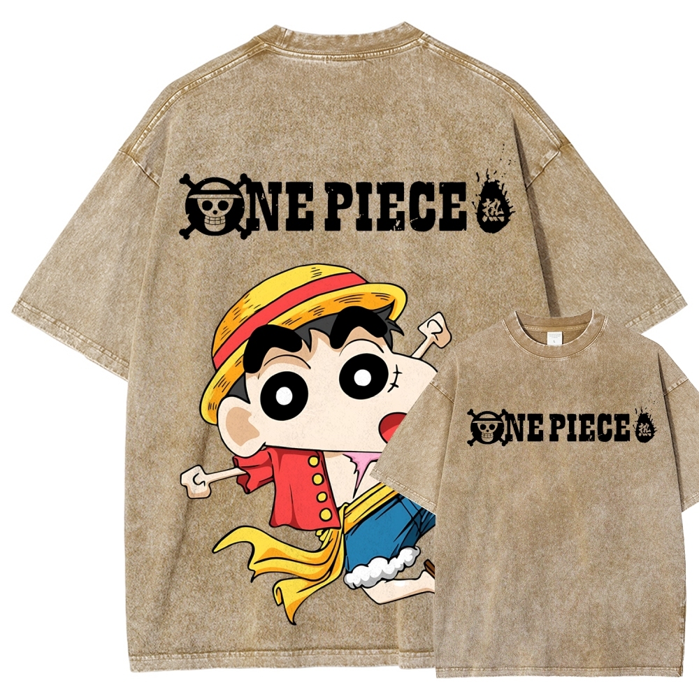 Crayon Shin-chan | Unisex Fit Washed T-Shirt 
