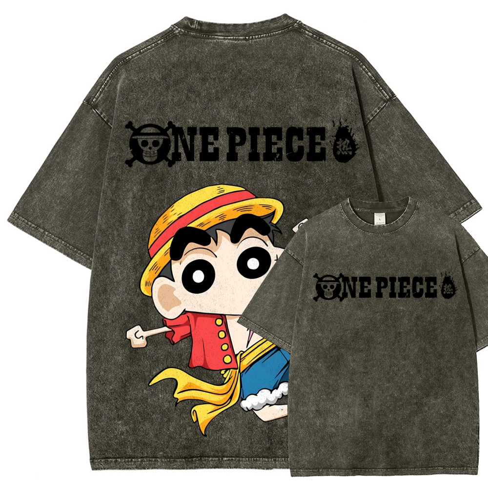 Crayon Shin-chan | Unisex Fit Washed T-Shirt 