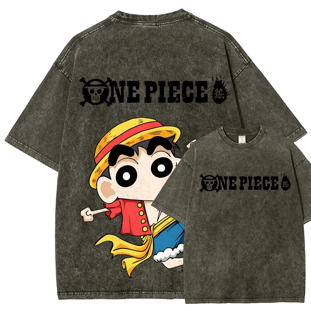 Crayon Shin-chan | Unisex Fit Washed T-Shirt 