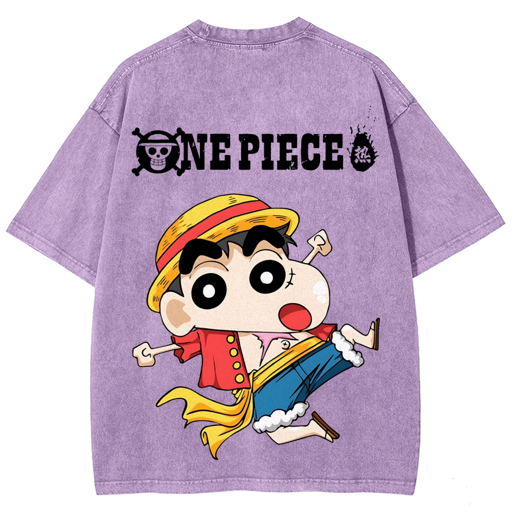 Crayon Shin-chan | Unisex Fit Washed T-Shirt 