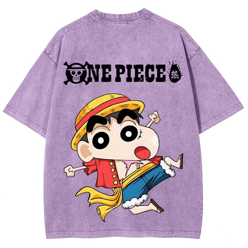 Crayon Shin-chan | Unisex Fit Washed T-Shirt 