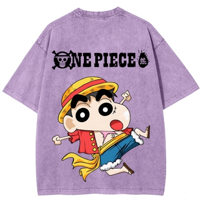 Crayon Shin-chan | Unisex Fit Washed T-Shirt 