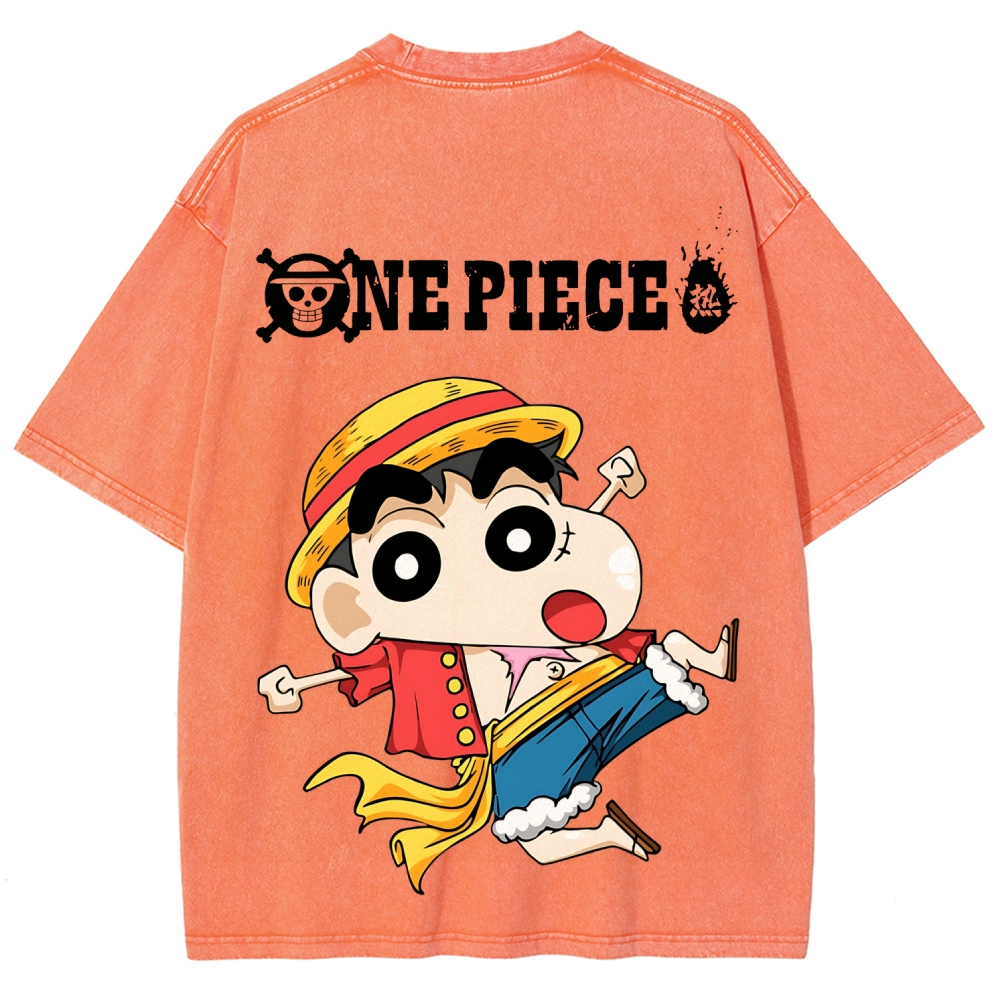 Crayon Shin-chan | Unisex Fit Washed T-Shirt 