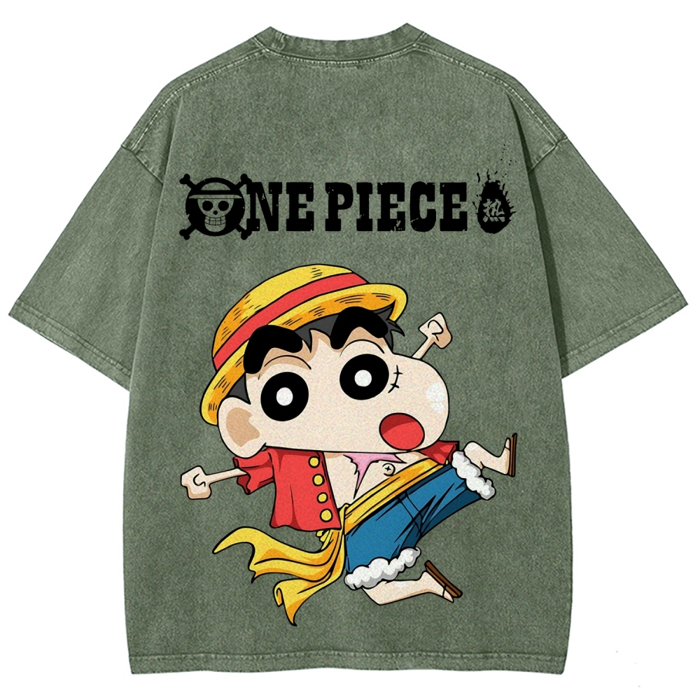 Crayon Shin-chan | Unisex Fit Washed T-Shirt 