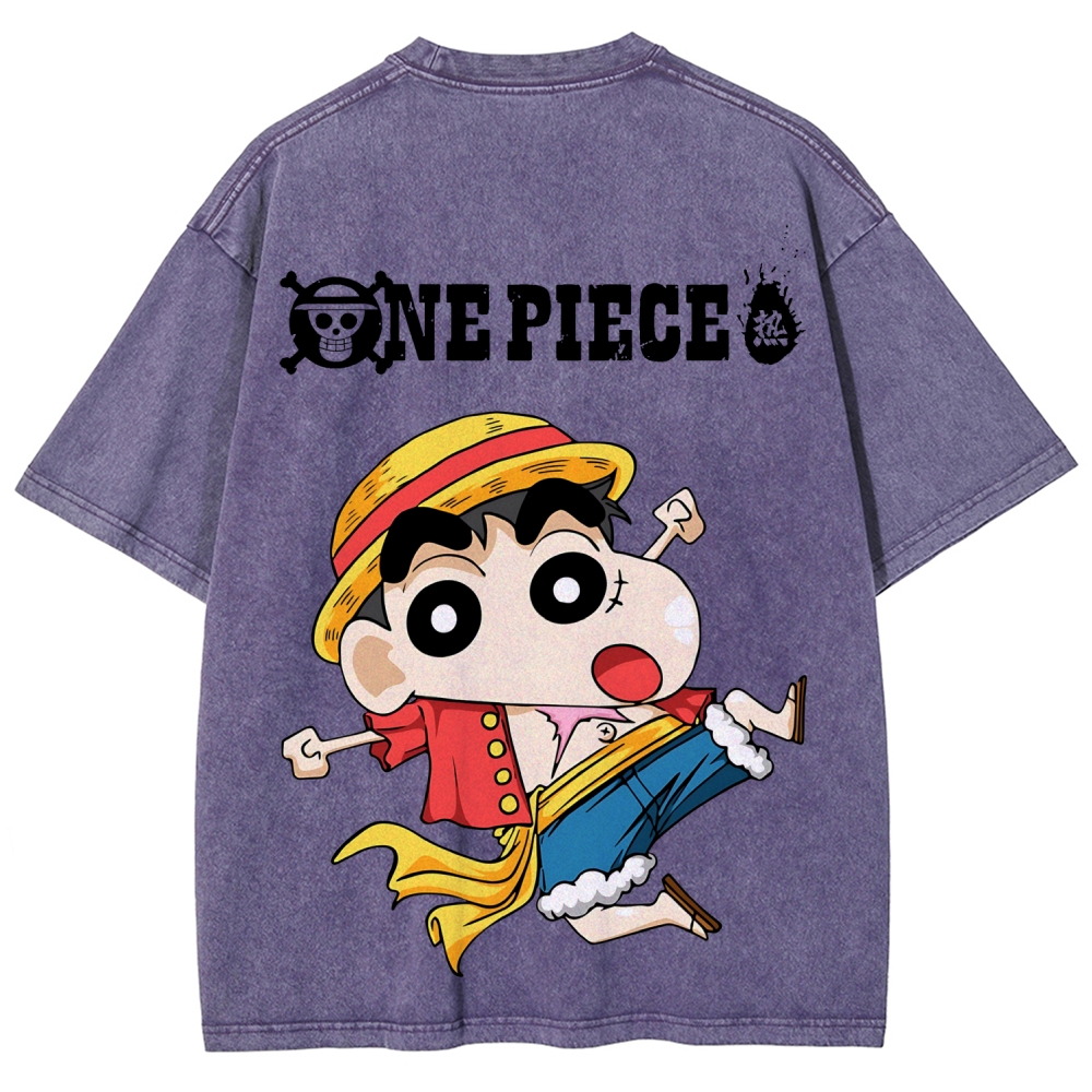 Crayon Shin-chan | Unisex Fit Washed T-Shirt 