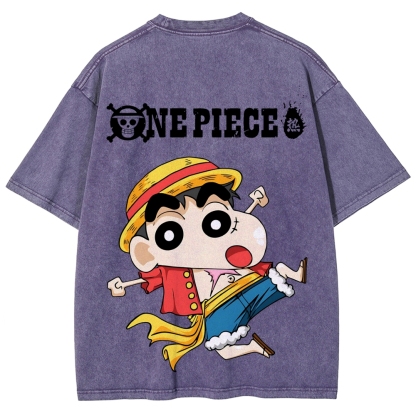 Crayon Shin-chan | Unisex Fit Washed T-Shirt 