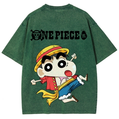 Crayon Shin-chan | Unisex Fit Washed T-Shirt 