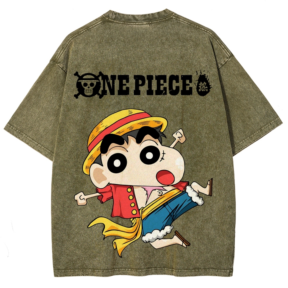 Crayon Shin-chan | Unisex Fit Washed T-Shirt 
