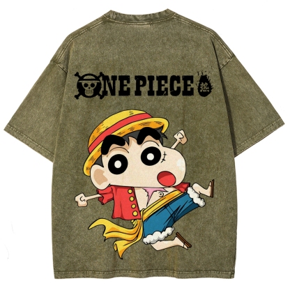 Crayon Shin-chan | Unisex Fit Washed T-Shirt 