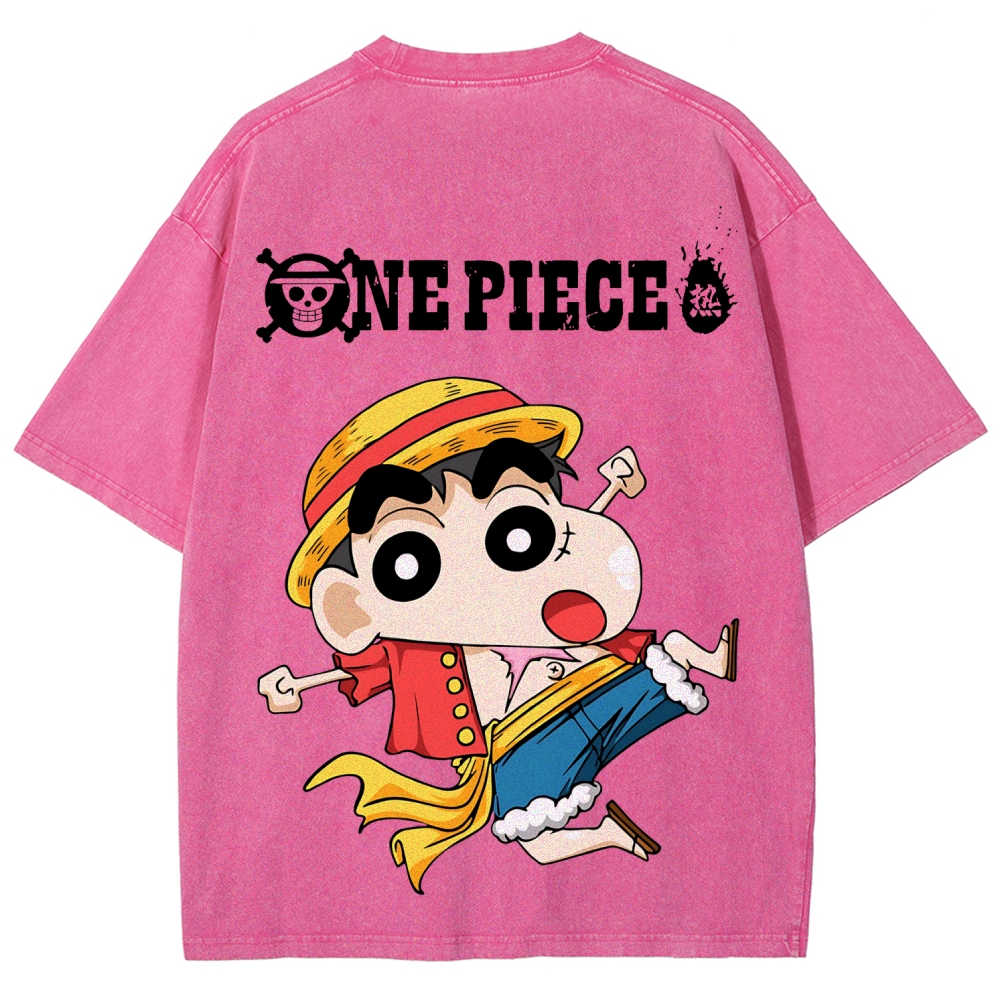 Crayon Shin-chan | Unisex Fit Washed T-Shirt 