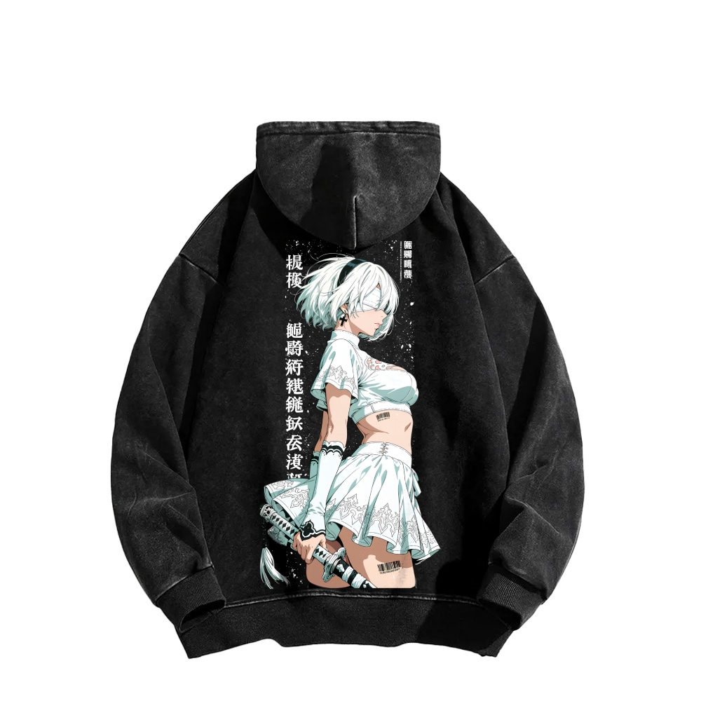NieR: Automata | Unisex Washed Hoodie