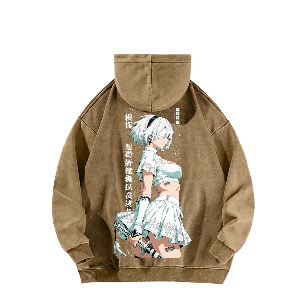 NieR: Automata | Unisex Washed Hoodie
