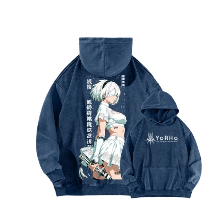 NieR: Automata | Unisex Washed Hoodie