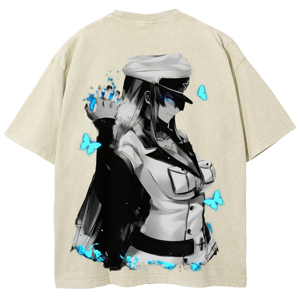 Akame Ga Kill Esdesu | Unisex Fit Washed T-Shirt