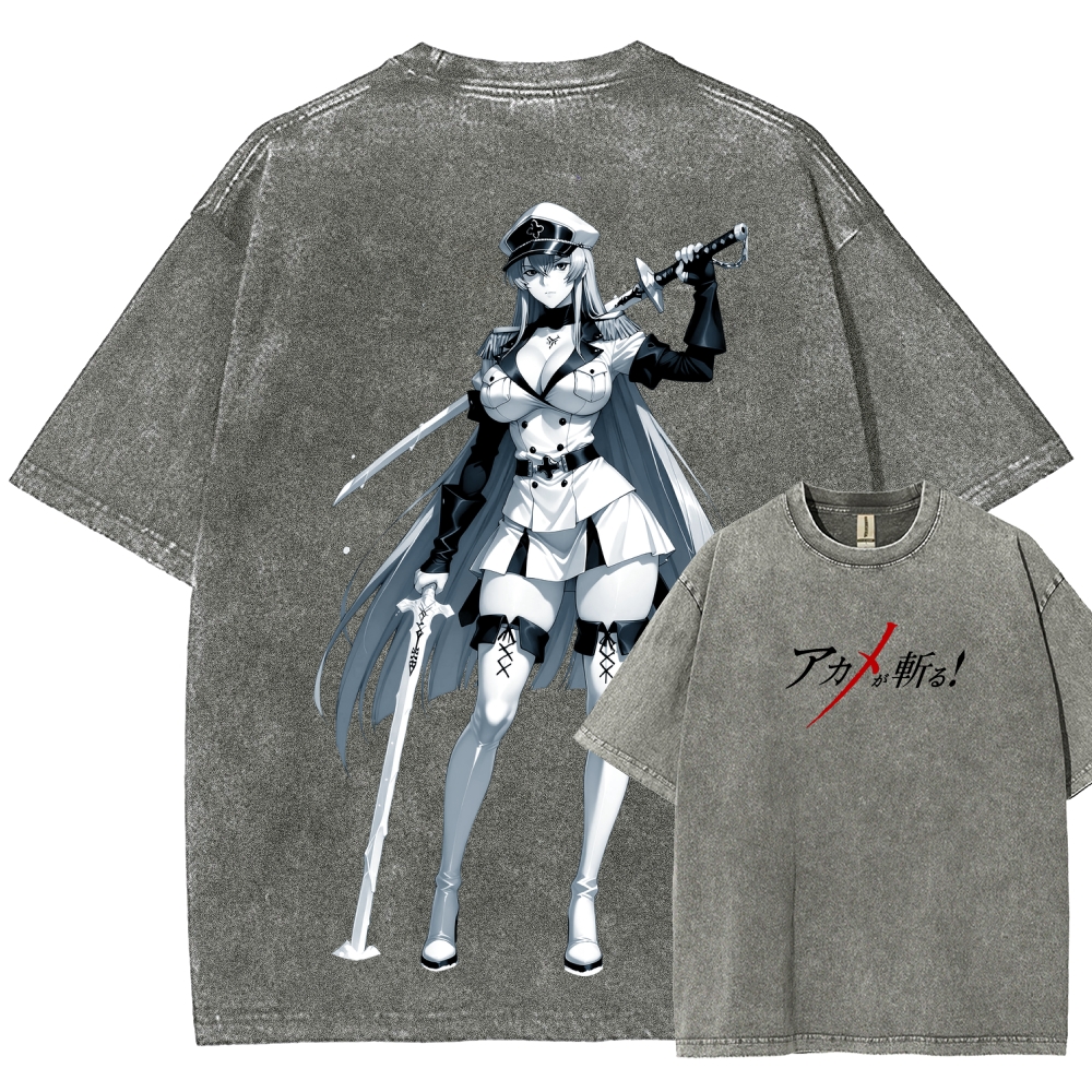 Akame Ga Kill Esdesu | Unisex Fit Washed T-Shirt